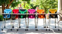 portable fabric high chairs