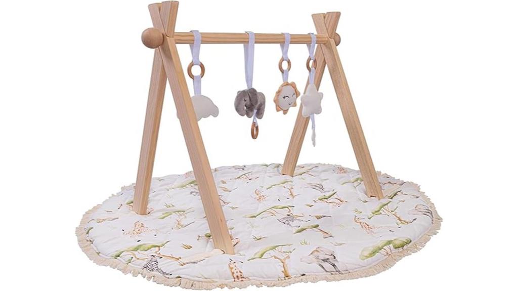 premium wooden baby gym