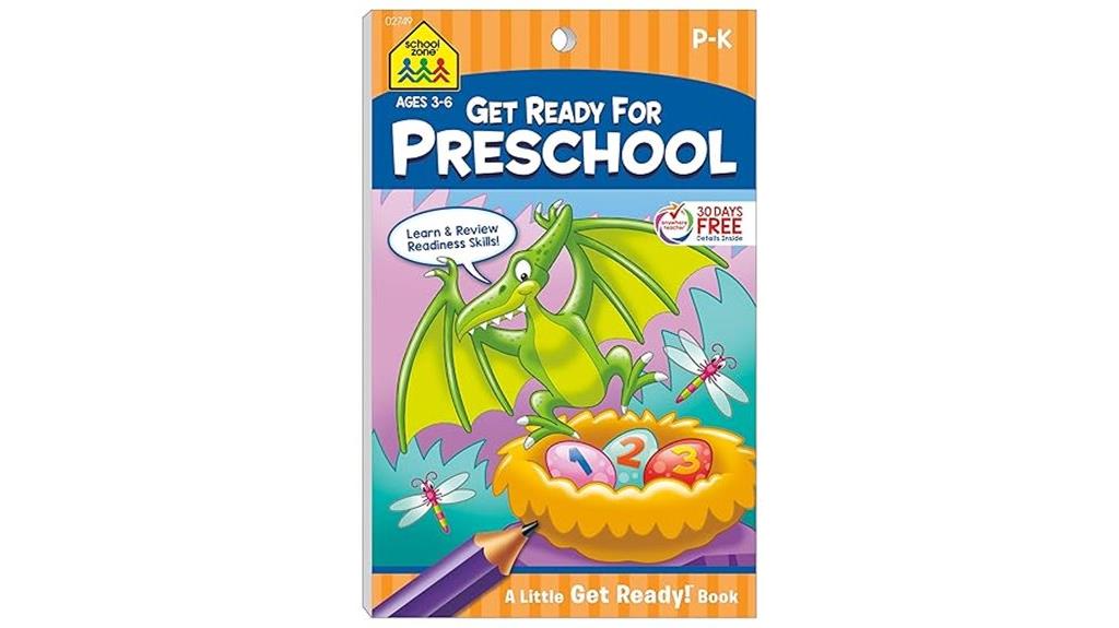 preschool readiness workbook activity