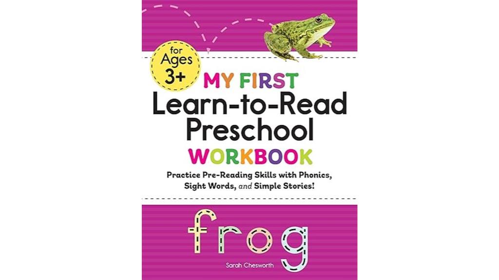 preschool reading workbook