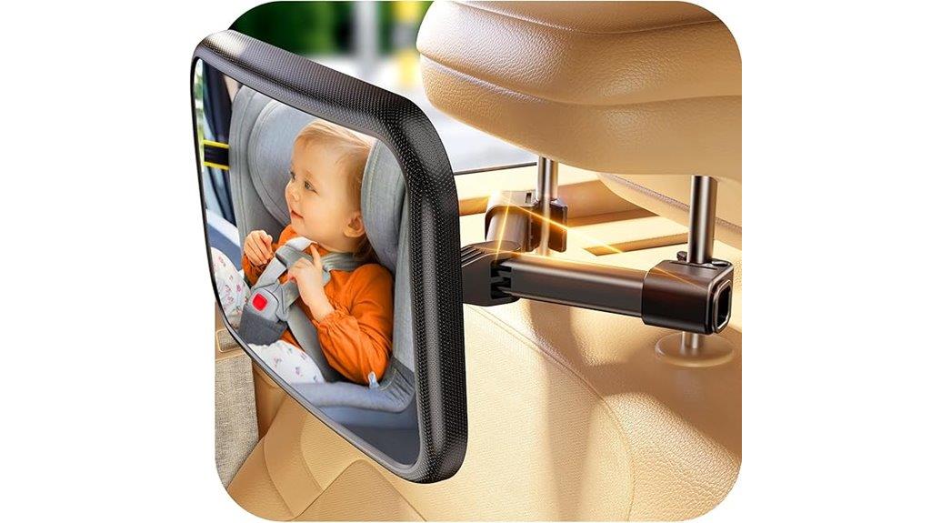 rear facing car seat mirror