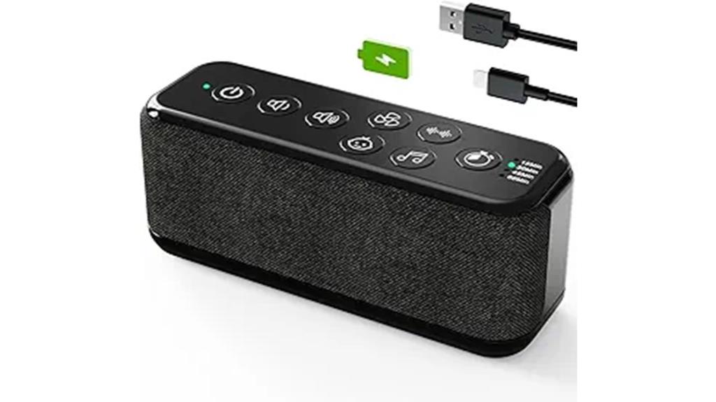 rechargeable portable noise machine
