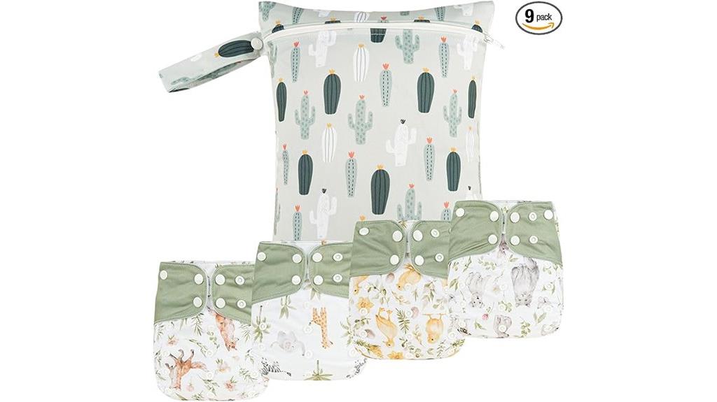 reusable baby diapers set