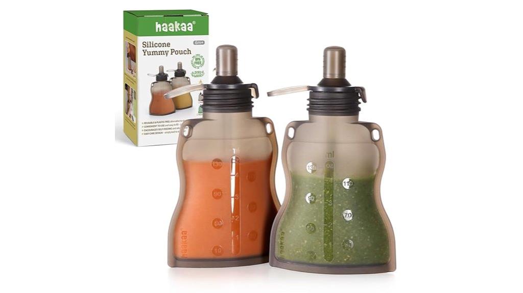 reusable baby food pouch