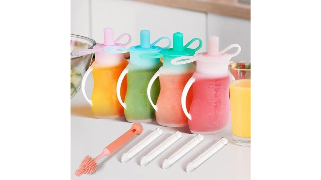 reusable silicone baby pouches