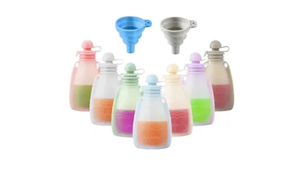 reusable silicone baby pouches