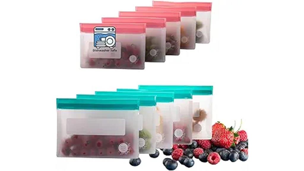 reusable silicone food bags