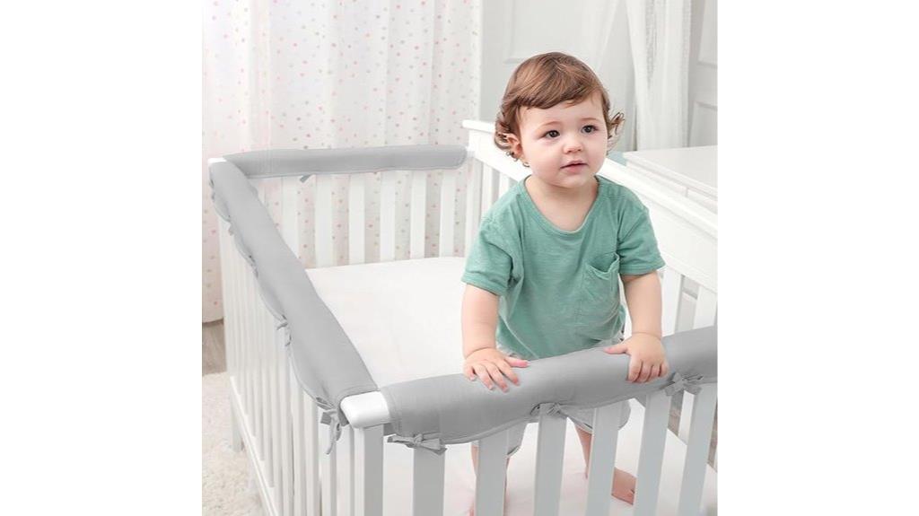 reversible crib rail set