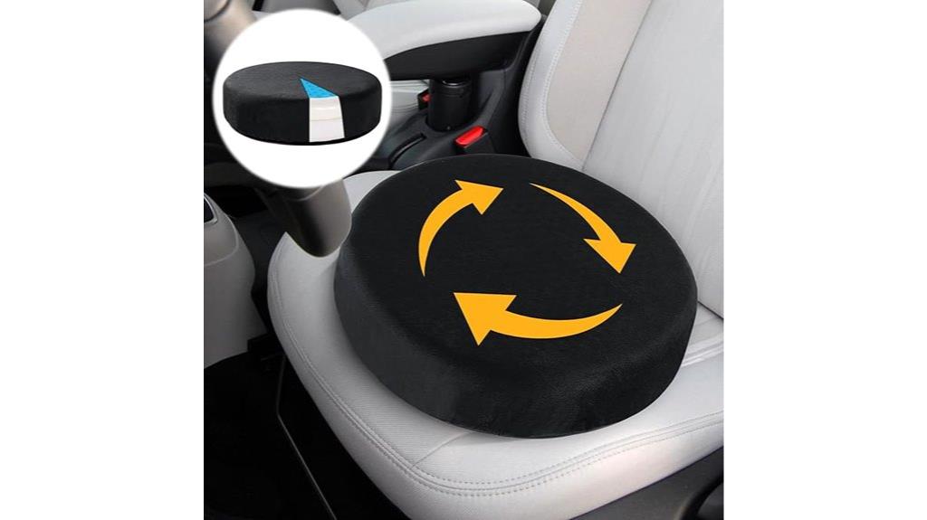 rotating memory foam cushion