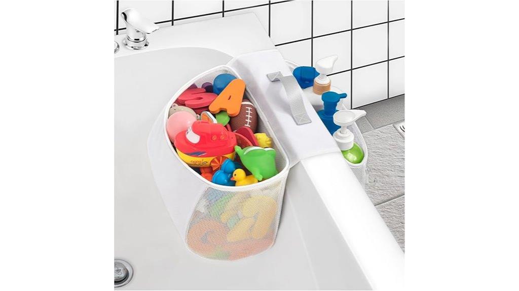 saddle shaped bath organizer