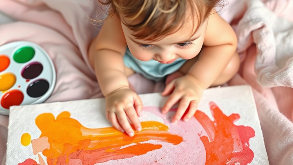 safe baby art exploration