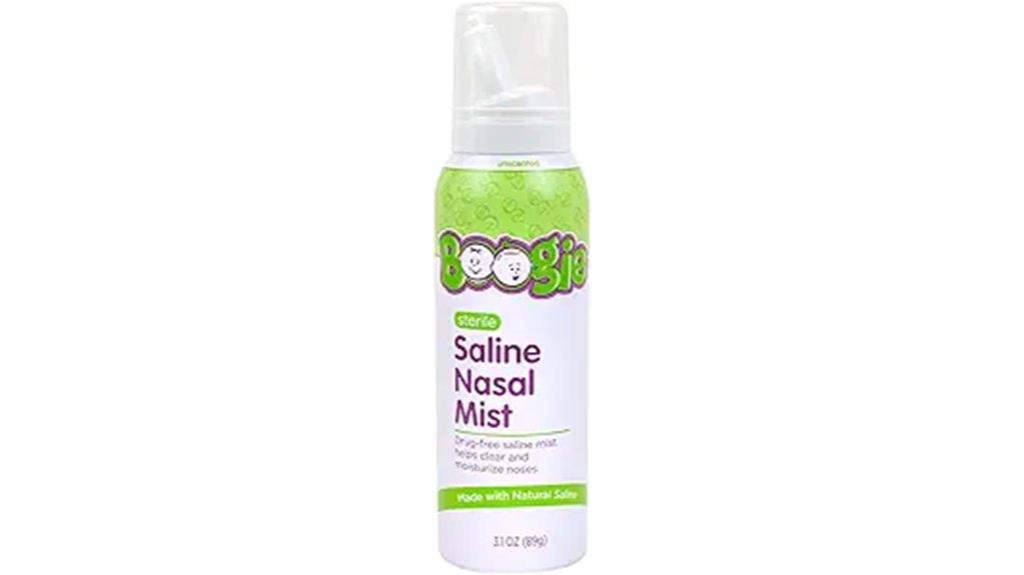 saline nasal spray mist