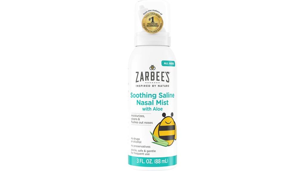 saline nasal spray with aloe