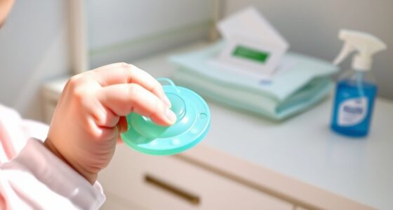 sanitize pacifiers regularly