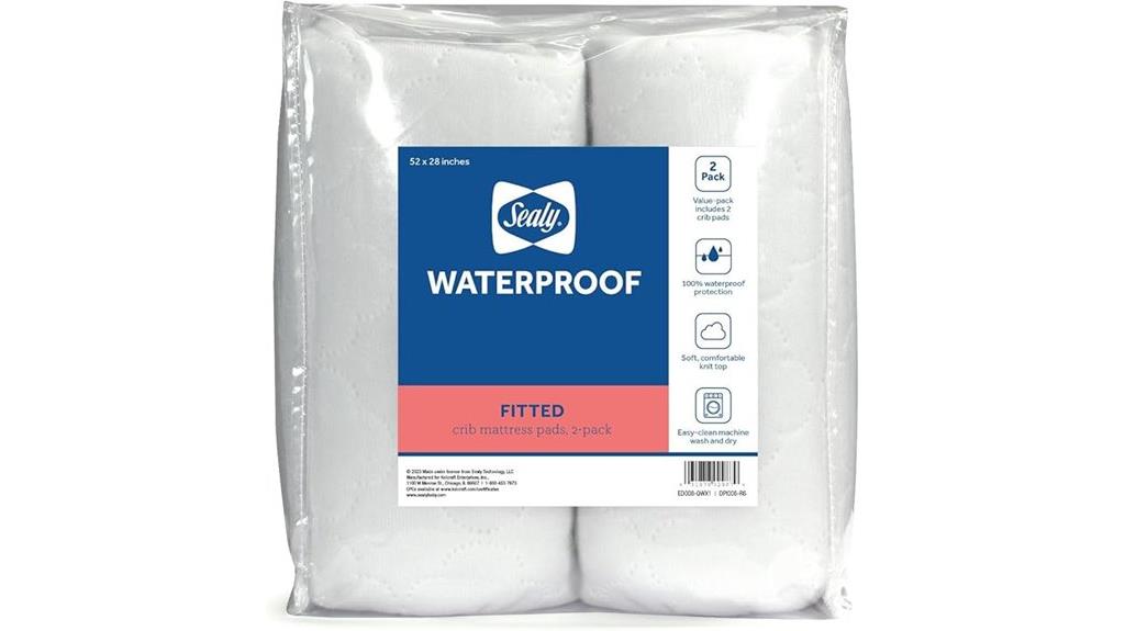sealy waterproof crib protector