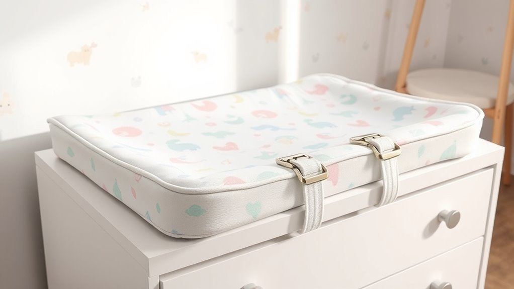 secure baby changing pads