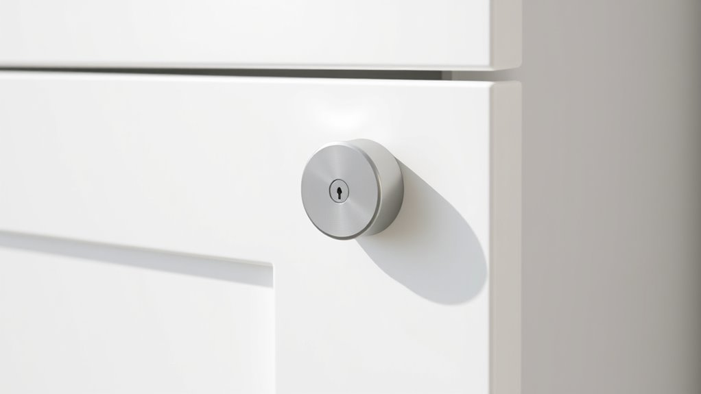 secure no drill cabinet locks