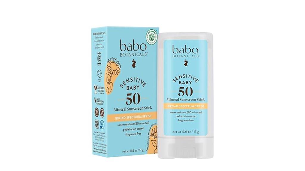 sensitive baby sunscreen stick