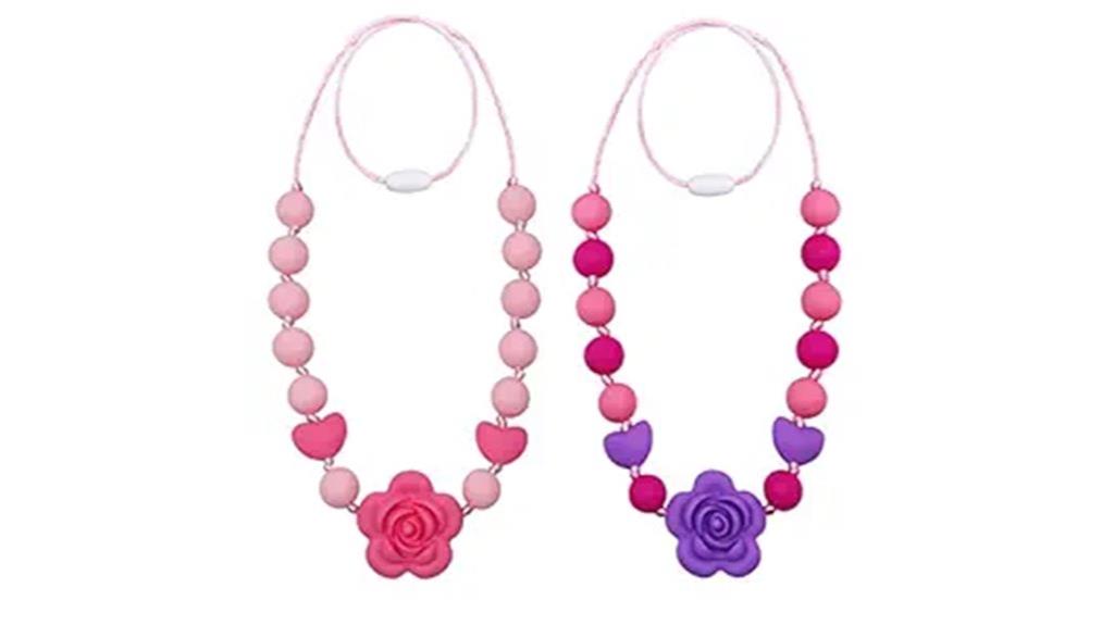 sensory bpa free chew necklaces