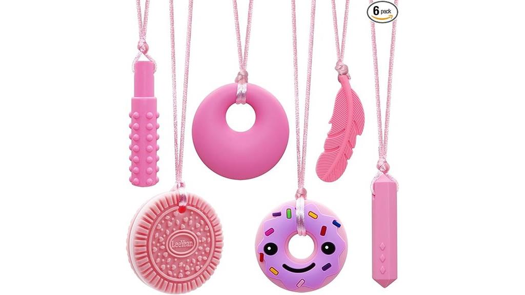 sensory silicone chew necklace