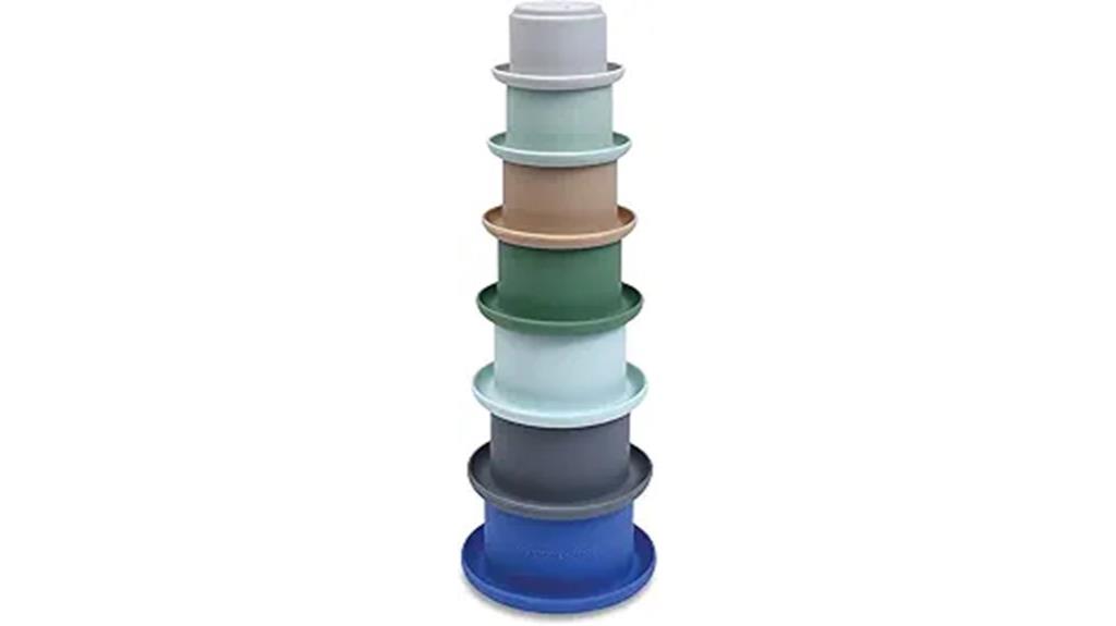 silicone baby stacking cups