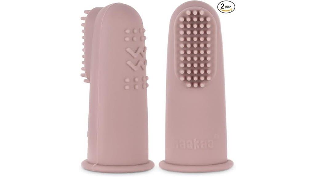 silicone baby toothbrush pack