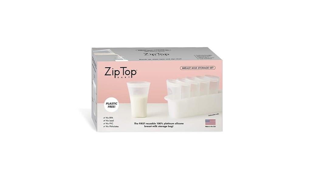 silicone breast milk storage
