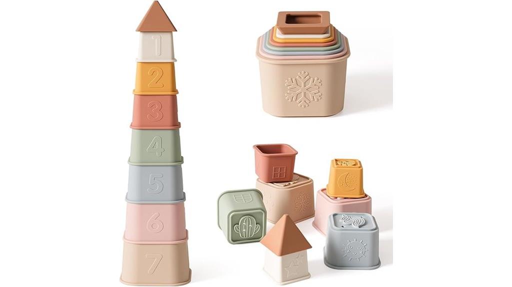 silicone stacking and teething
