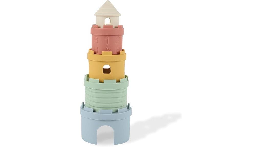 silicone stacking cup toy