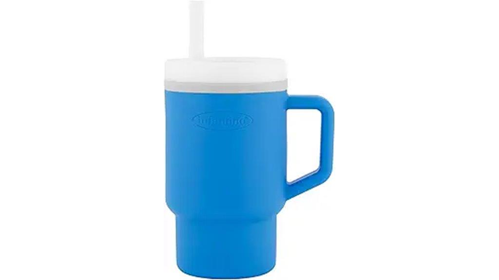 silicone straw handle cup