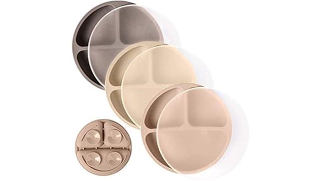 silicone suction plates set