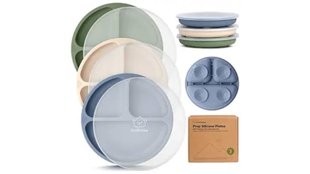 silicone suction plates set