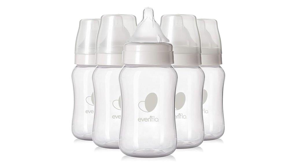 six vented baby bottles
