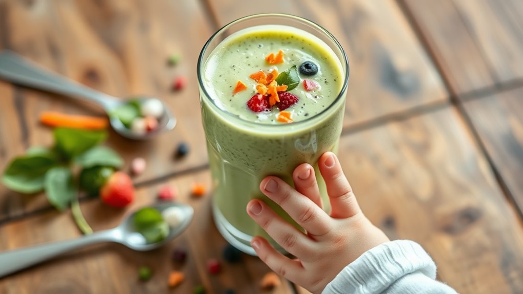 sneaky veggie toddler smoothie