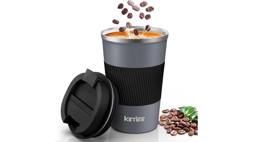 spill proof travel coffee mug