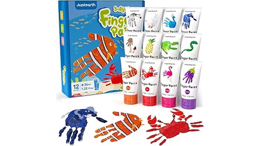toddler finger paint set