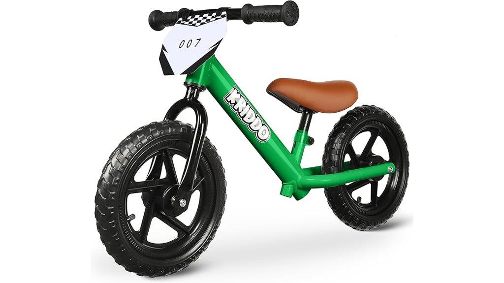 toddler green balance bike