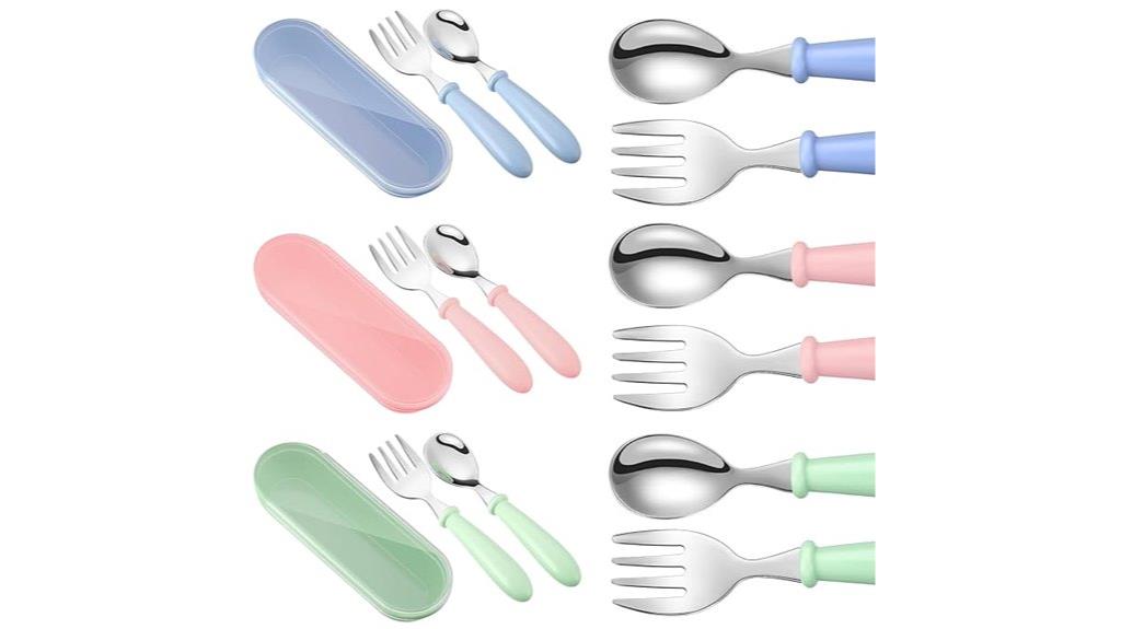 toddler stainless steel utensil set