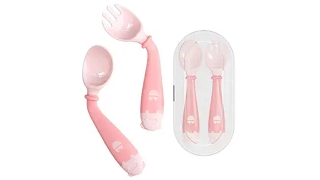 toddler utensils with case