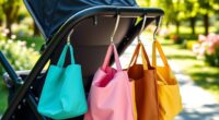 top diaper bag stroller hooks