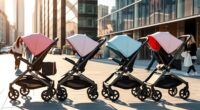 top side by side double strollers