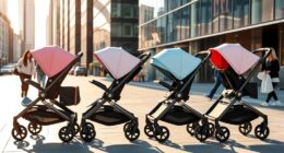 top side by side double strollers