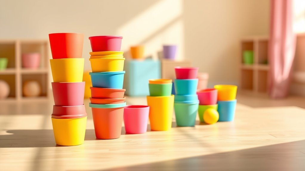 top silicone stacking cups
