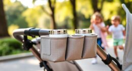 top stroller organizer with cups