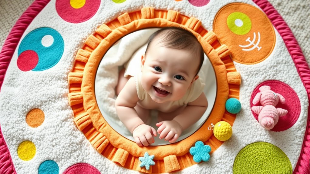 top tummy time mirror mats