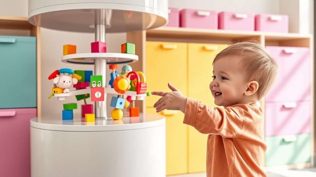 toy rotation reduces clutter