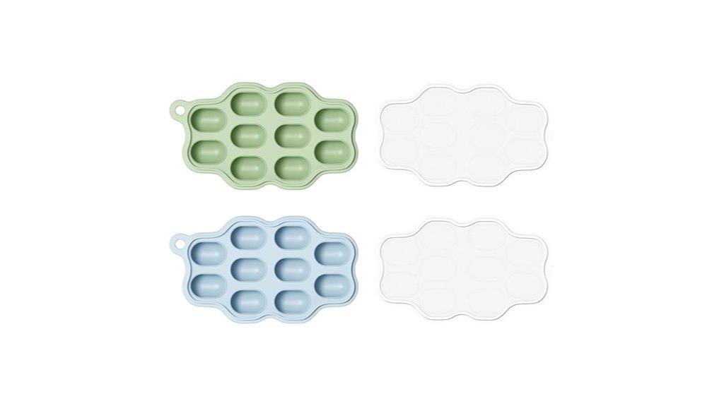 two pack baby food trays