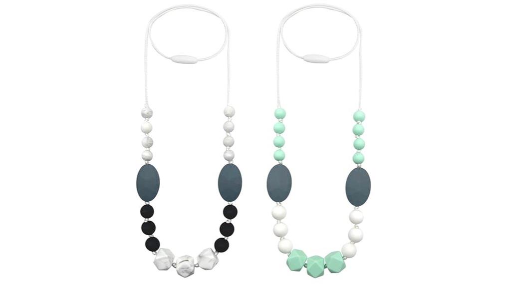 two pack silicone necklaces