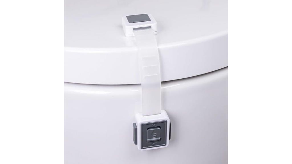 two toilet seat locks