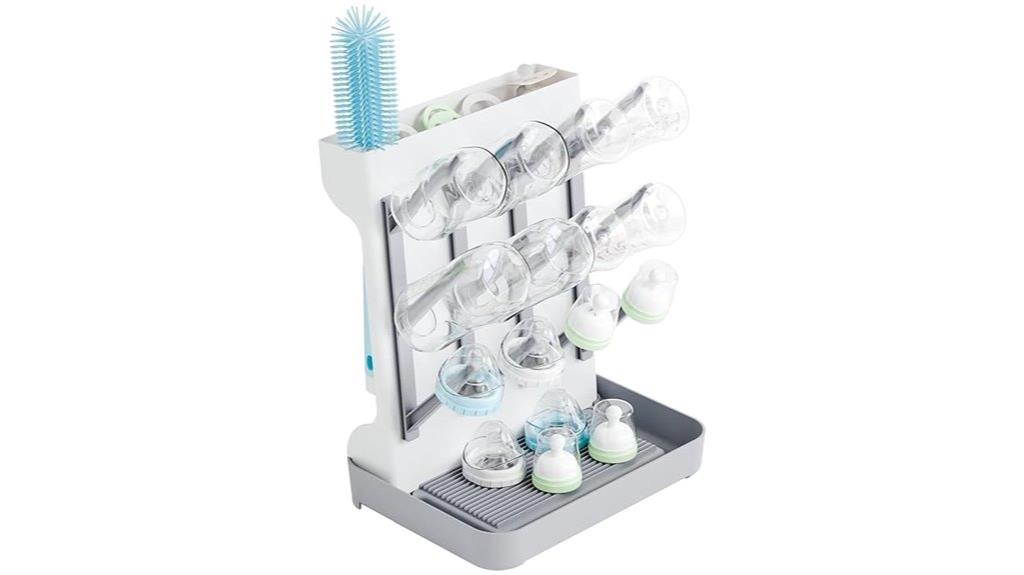vertical baby bottle rack